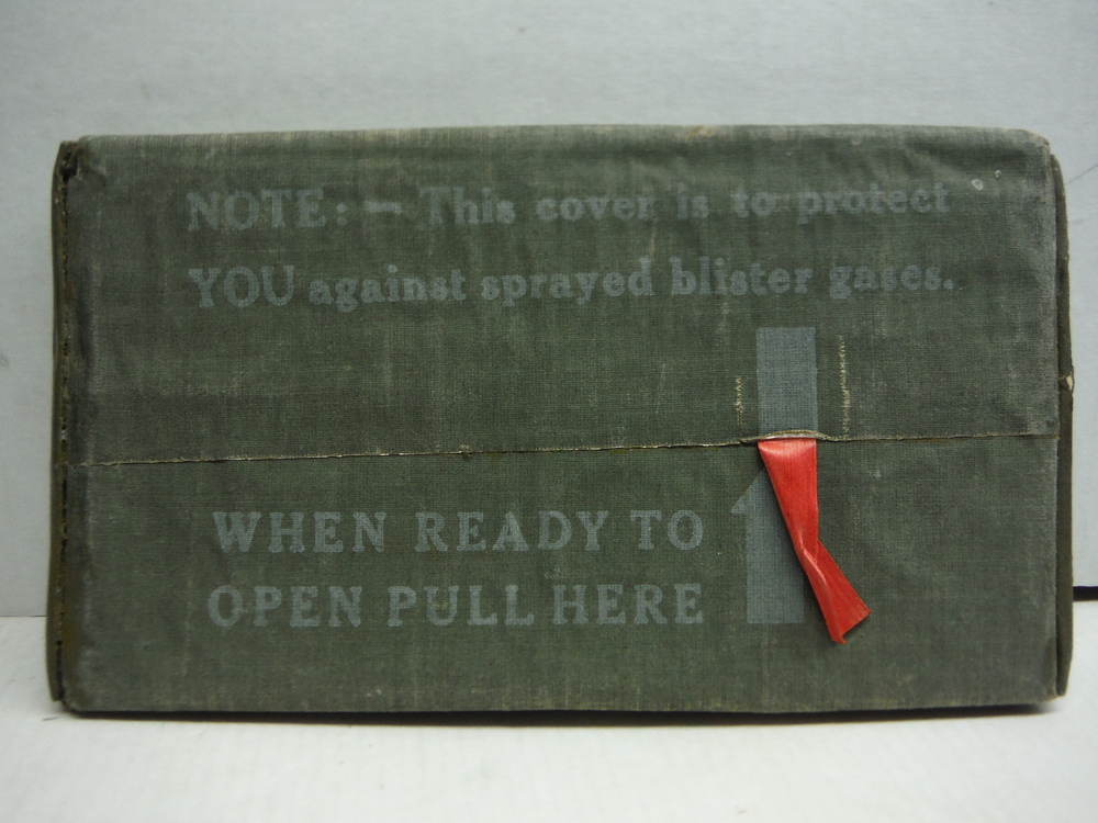 Image 1 of  Gas Cover, Protective Individual Sealed WW2  Original 1945