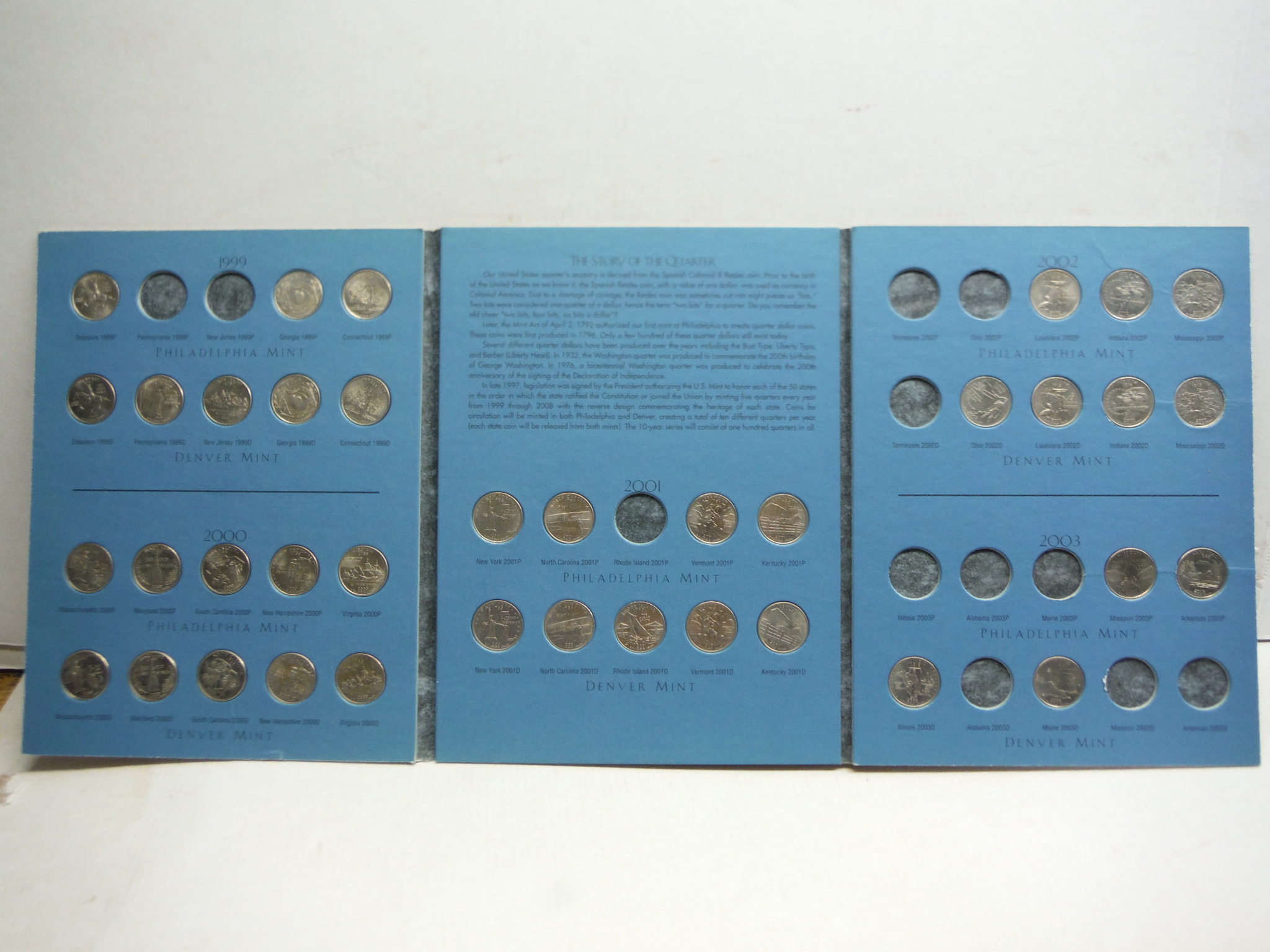 Image 1 of H.E. Harris & Co. Washington Quarters State Collection 1999-2003 Vol. 1 book wit