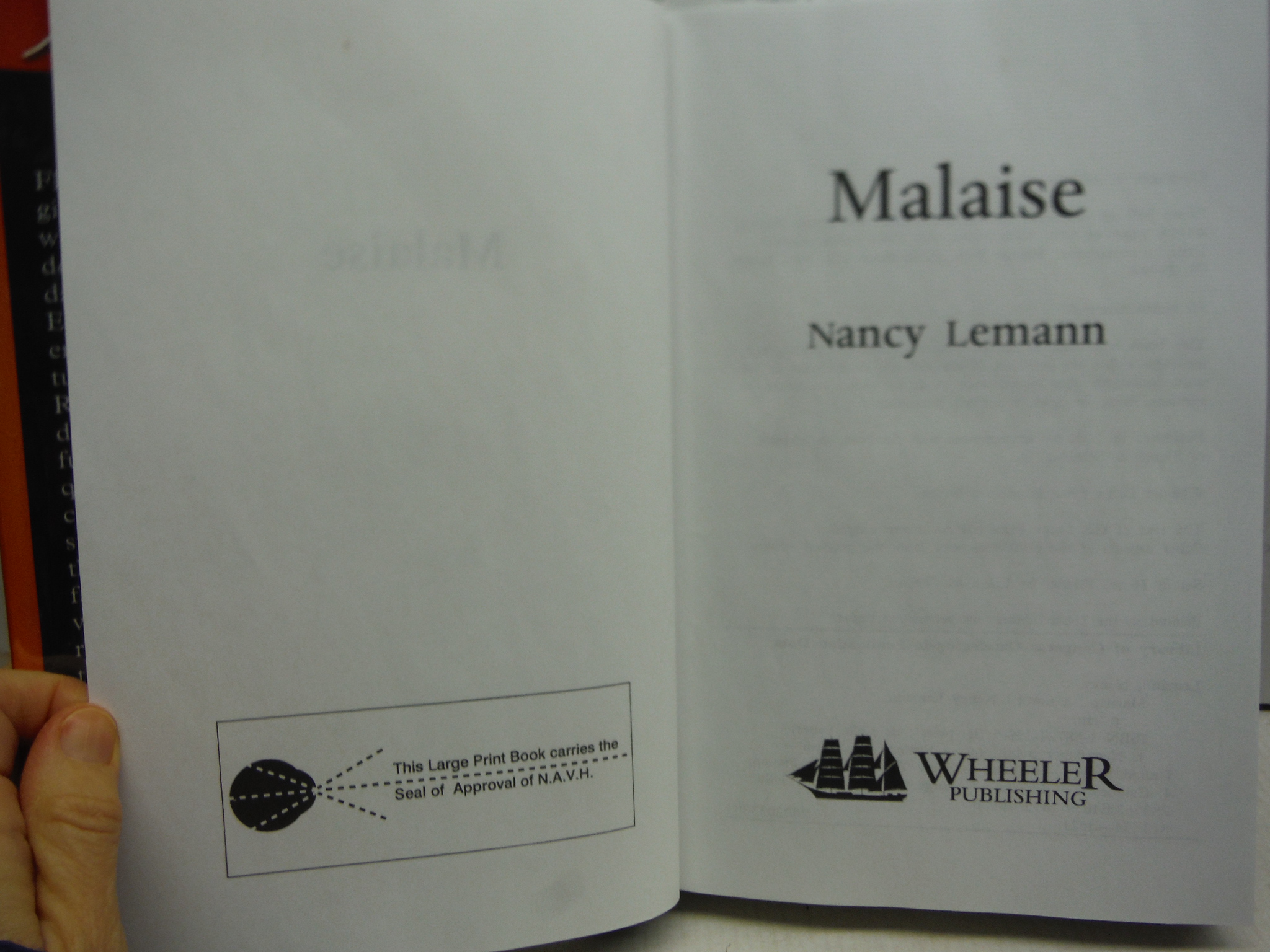 Image 1 of Malaise: A Novel