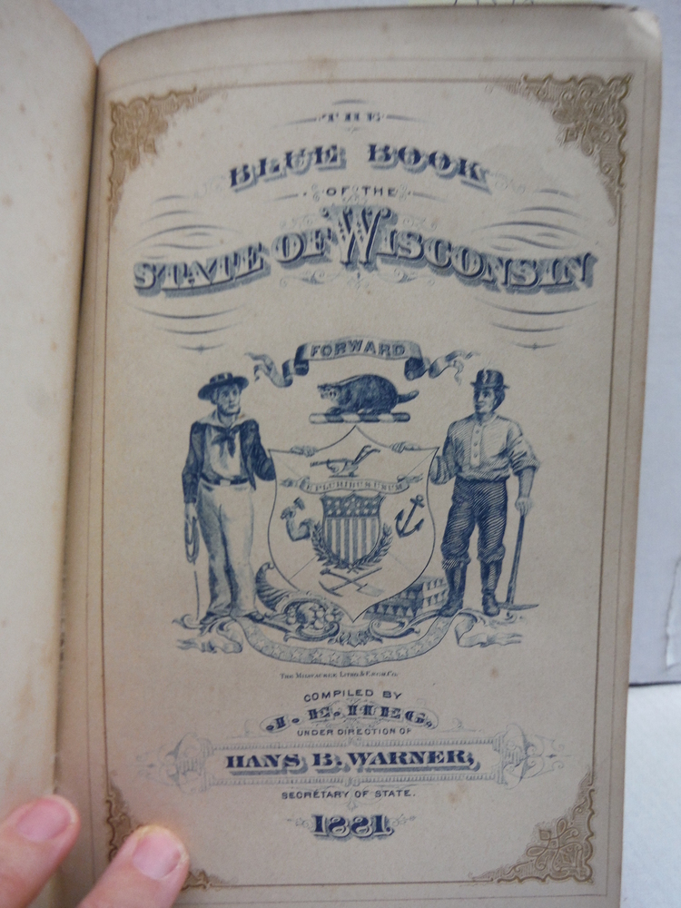 Image 1 of The Blue Book of the State of Wisconsin 1881