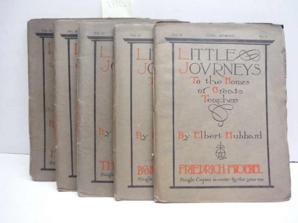 Image 0 of Little Journeys to the Homes of Great Teachers (6 Vols)  1908