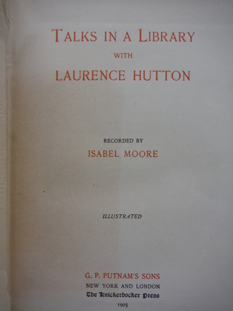 Image 1 of Talks in a Library with Laurence Hutton