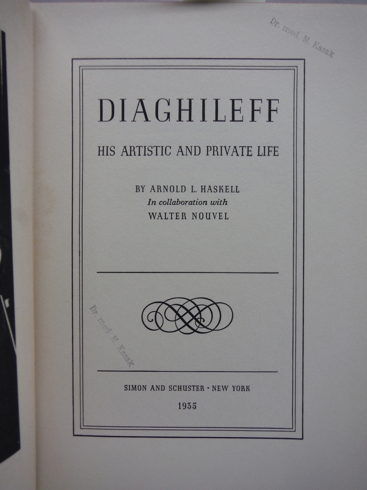 Image 1 of Diaghileff. His Artistic and Private Life