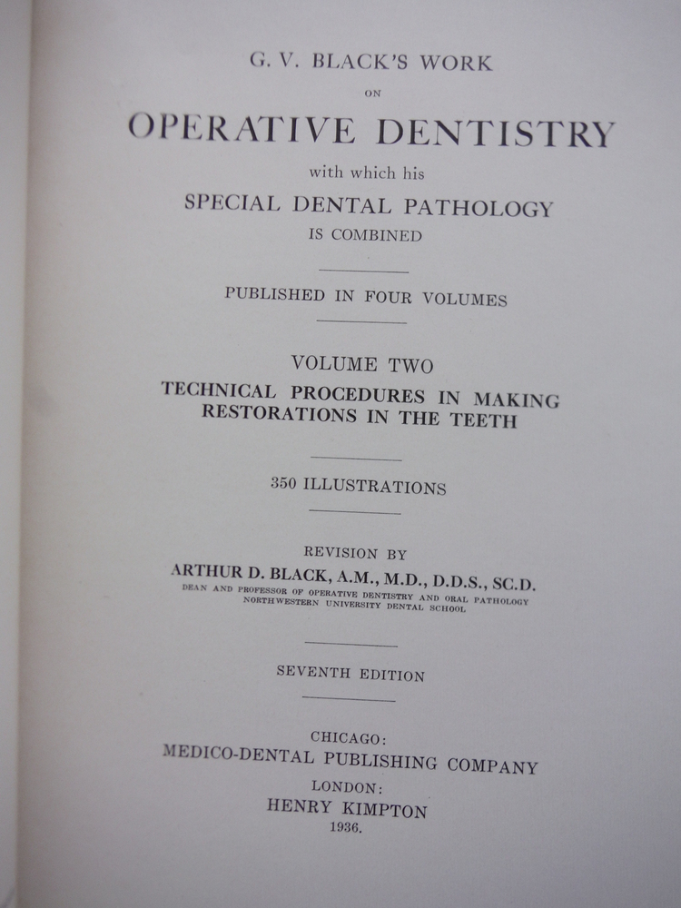 Image 1 of Technical Prodecures in Making Restorations in the Teeth