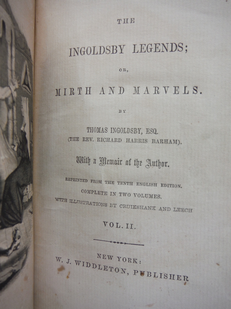 Image 1 of The Ingoldsby Legends or Mirth and Marvels (Vol. II)