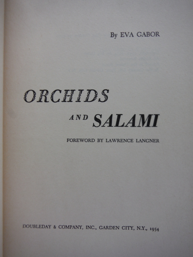 Image 1 of Orchids & Salami
