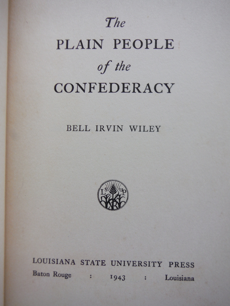 Image 1 of The Plain People of the Confederacy