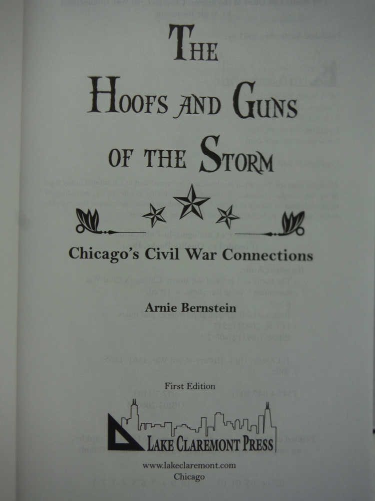 Image 1 of The Hoofs and Guns of the Storm: Chicago's Civil War Connections (Great Lakes Co