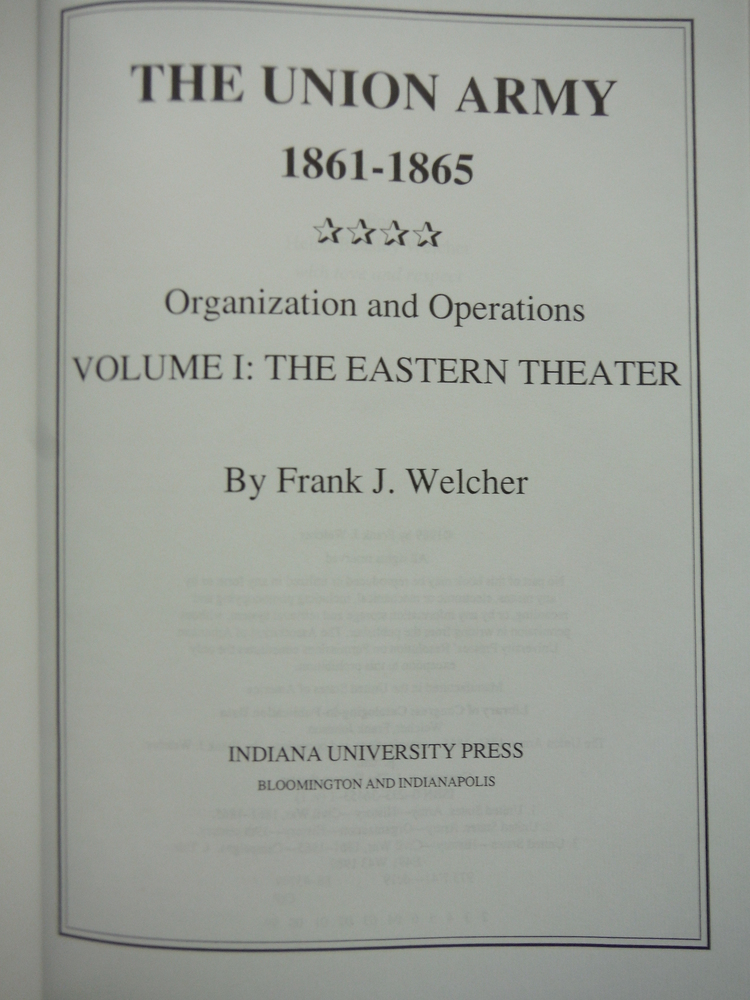 Image 1 of The Union Army, 1861-1865: Organization and Operations, Vol. 1: The Eastern Thea