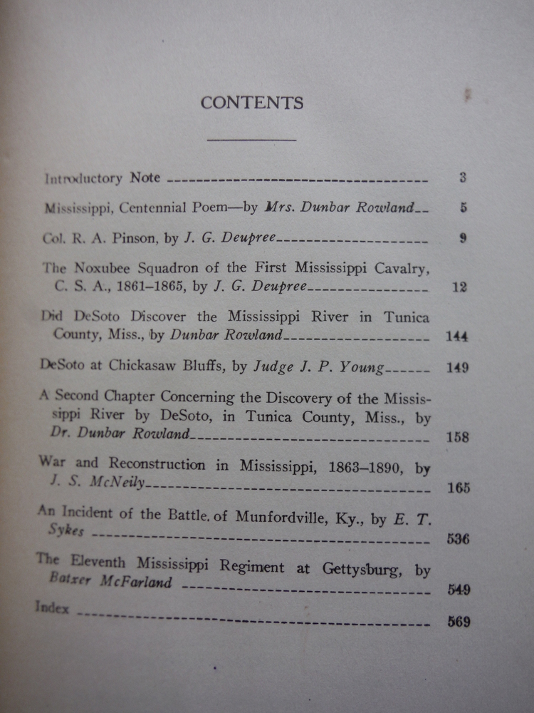 Image 2 of Publications of the Mississippi Historical society- Centenary Series (Two Vols)