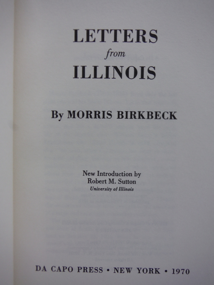 Image 1 of Letters From Illinois (The American scene)