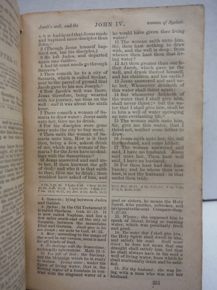 Image 2 of The New Testament From The Family Bible With Brief Notes And Instructions