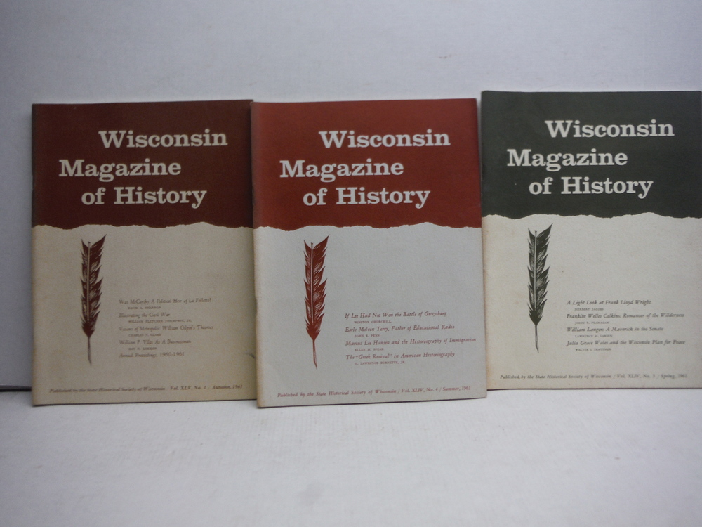 Image 2 of Wisconsin Magazine of History 1959-1961 (6 Issues)