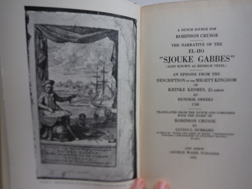 Image 1 of Sjouke Gabbes: A Dutch Source for Robinson Crusoe