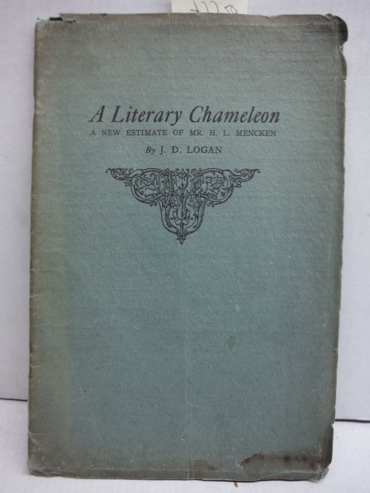 Image 0 of A Literary Chameleon A New Estimate of Mr. H. L. Menken