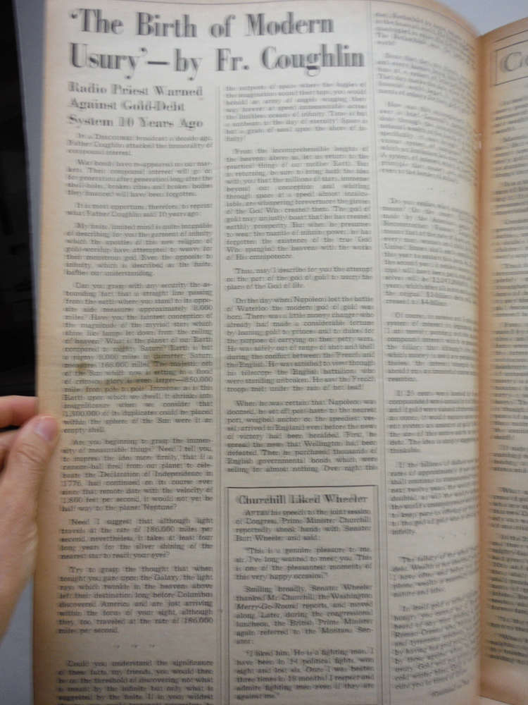Image 2 of Social Justice National Weekly Founded 1936 by Father Caughlin - 14 issues 1942