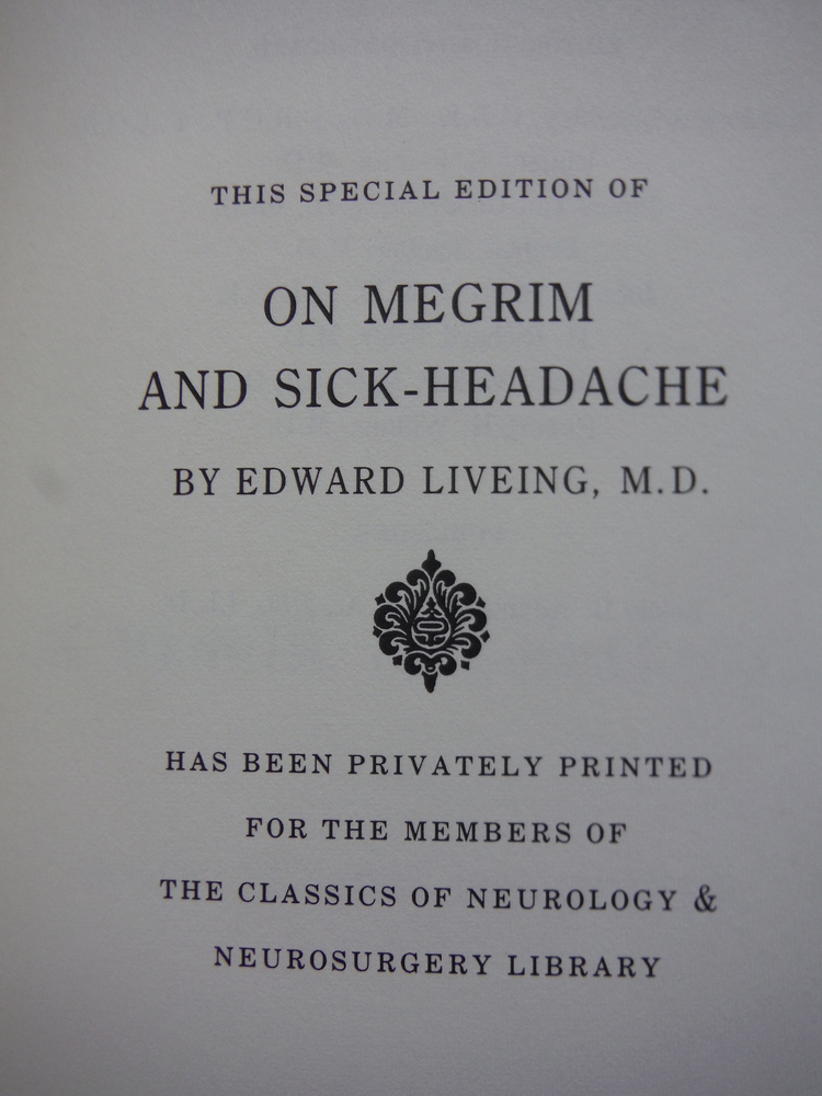 Image 1 of On Megrim, Sick-Headache, and Some Allied Disorders: A Contribution to the Patho