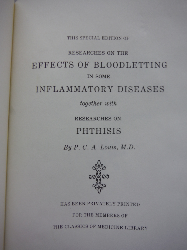 Image 2 of Researches on the Effects of Bloodletting in some Infammatory Diseases + Phthisi