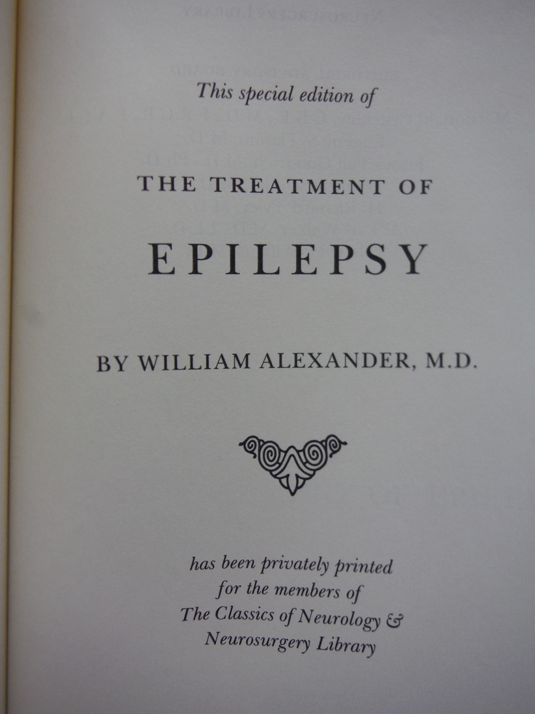 Image 1 of The treatment of epilepsy
