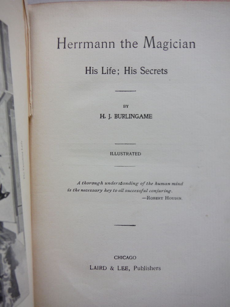 Image 1 of HERMANN THE MAGICIAN: HIS LIFE; HIS SECRETS