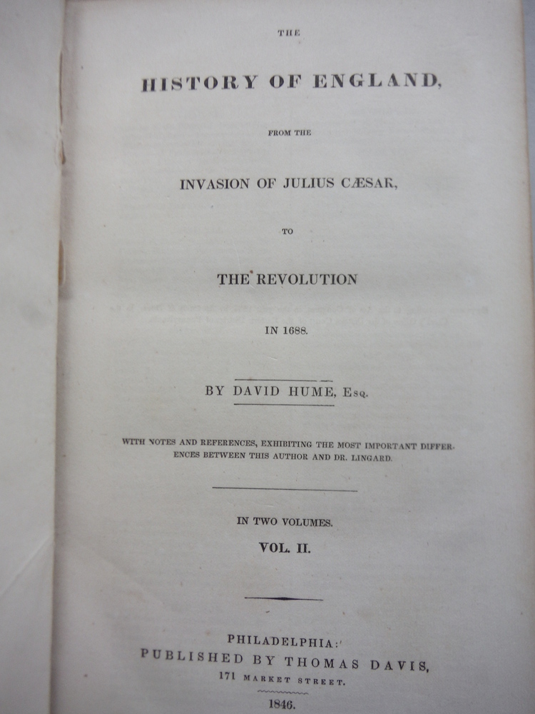 Image 1 of The History of England from the Invasion of Julius Caesar to The Revolution in 1
