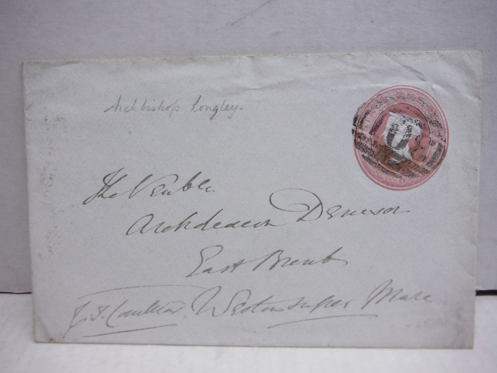Image 0 of CHARLES T. LONGLEY - autographed envelope (1867)