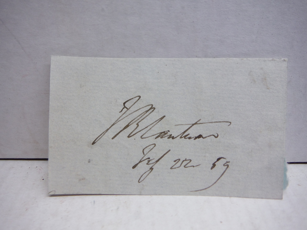 Image 0 of JOHN BIRD SUMNER Archbiship of Canterbury (1848-1862) Autograph