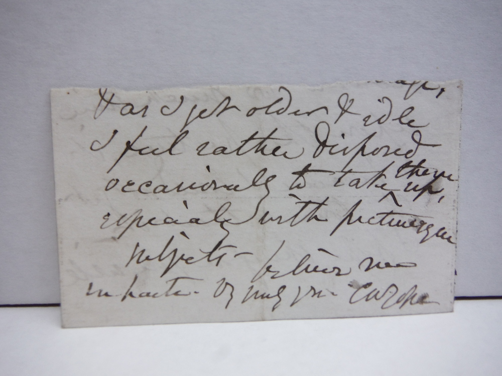Image 0 of CHARLES WEST COPE (1811-1890) - Autographed Letter fragment