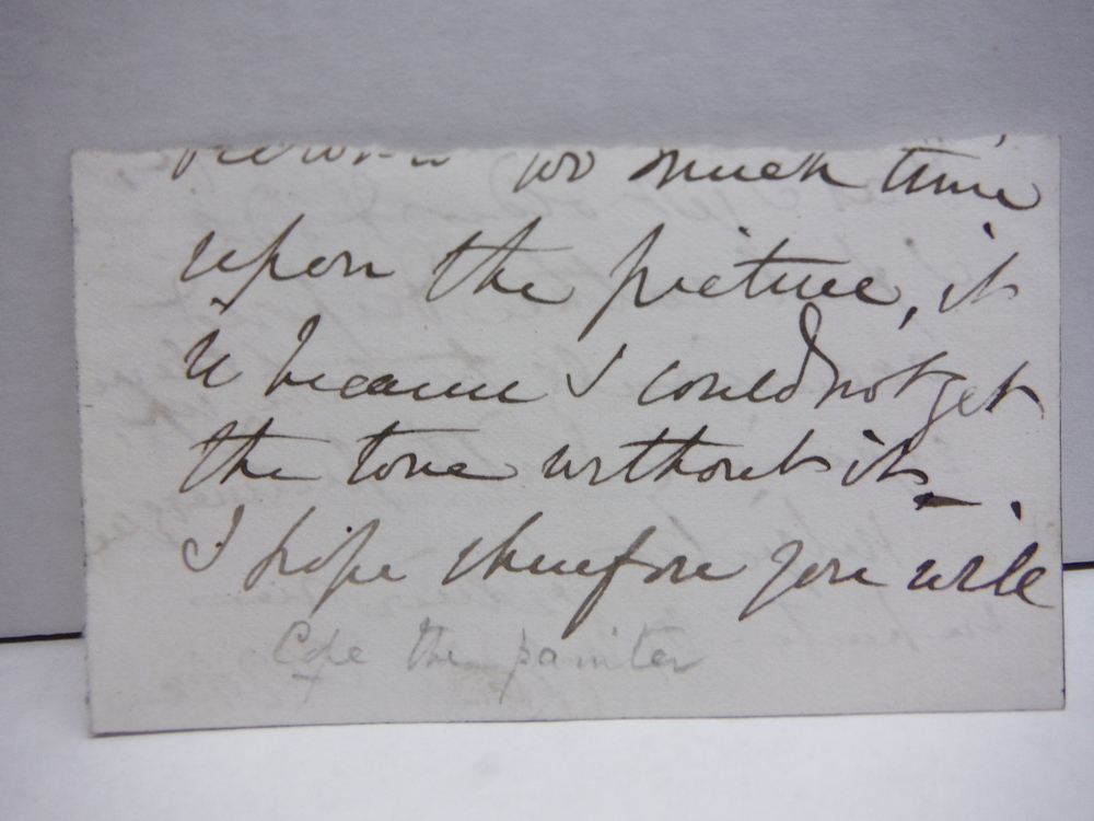 Image 1 of CHARLES WEST COPE (1811-1890) - Autographed Letter fragment
