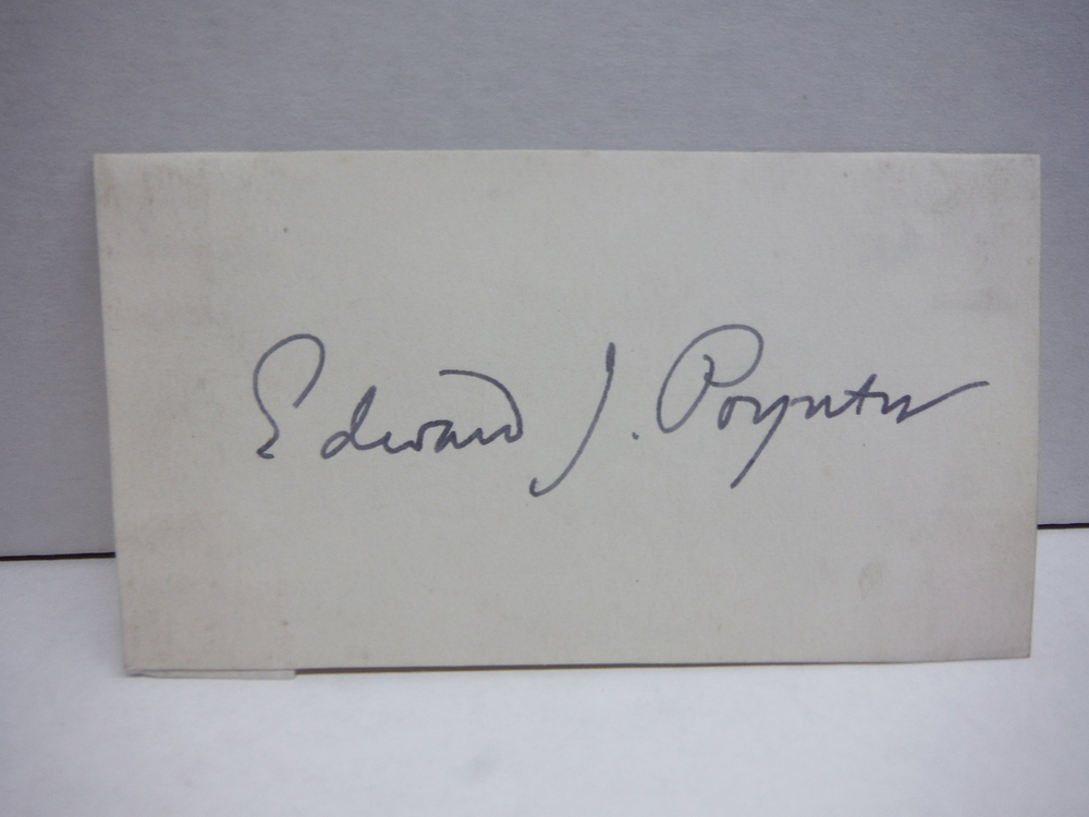 Image 0 of EDWARD JOHN POYNTER  (1836-1918), autograph card
