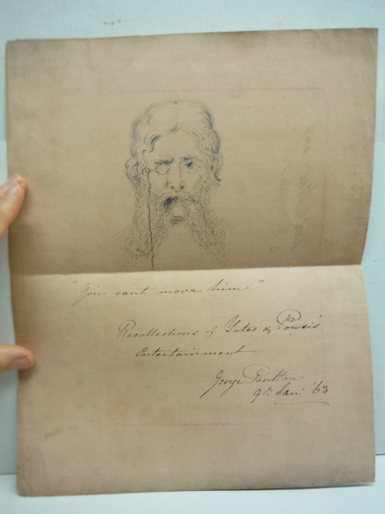 Image 0 of GERGE POULTON Signed Sketch January 9, 1863