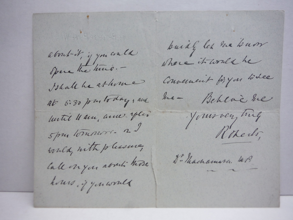 Image 1 of 1905 ORIGINAL SIGNED HANDWRITTEN LETTER OF FIELD MARSHAL FREDERICK ROBERTS, FIRS
