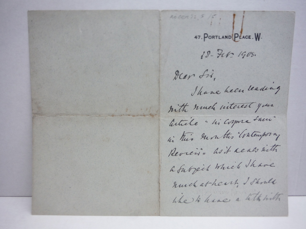 Image 2 of 1905 ORIGINAL SIGNED HANDWRITTEN LETTER OF FIELD MARSHAL FREDERICK ROBERTS, FIRS