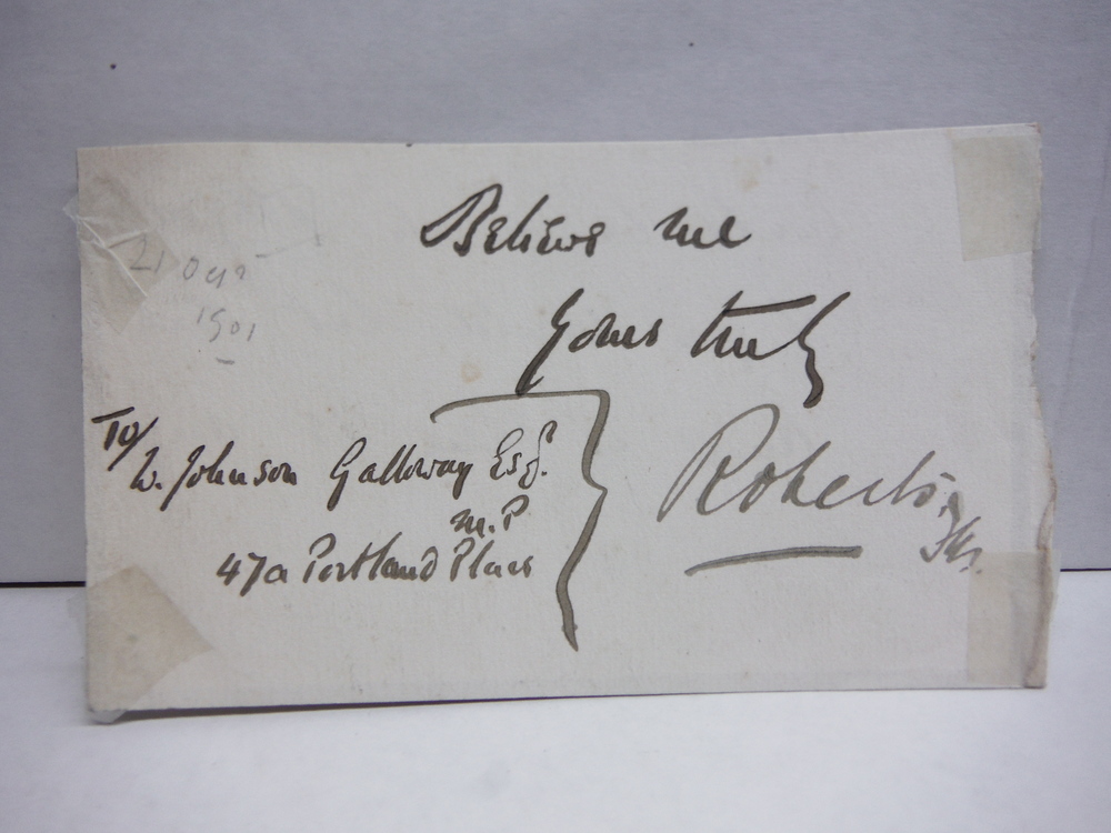 Image 0 of 1901 ORIGINAL SIGNED LETTER FRAGMENT OF FIELD MARSHAL FREDERICK ROBERTS, FIRST E