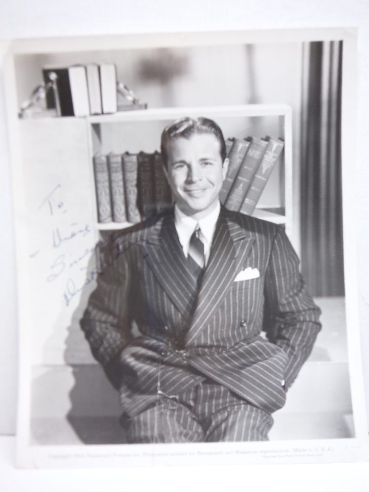Image 1 of DICK POWER AUTOGRAPHED PHOTO (1942)