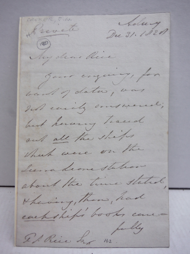 Image 2 of 1828 JOHN WATSON CROKER HANDWRITTEN SIGNED LETTER