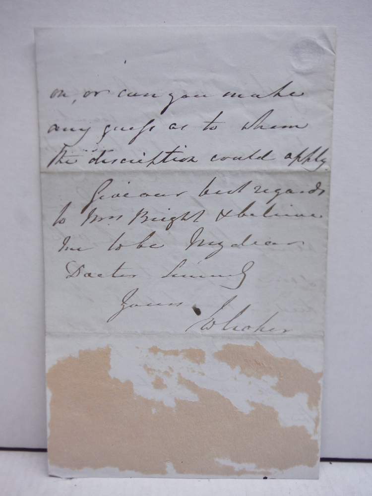 Image 1 of 1846 JOHN WATSON CROKER HANDWRITTEN SIGNED LETTER