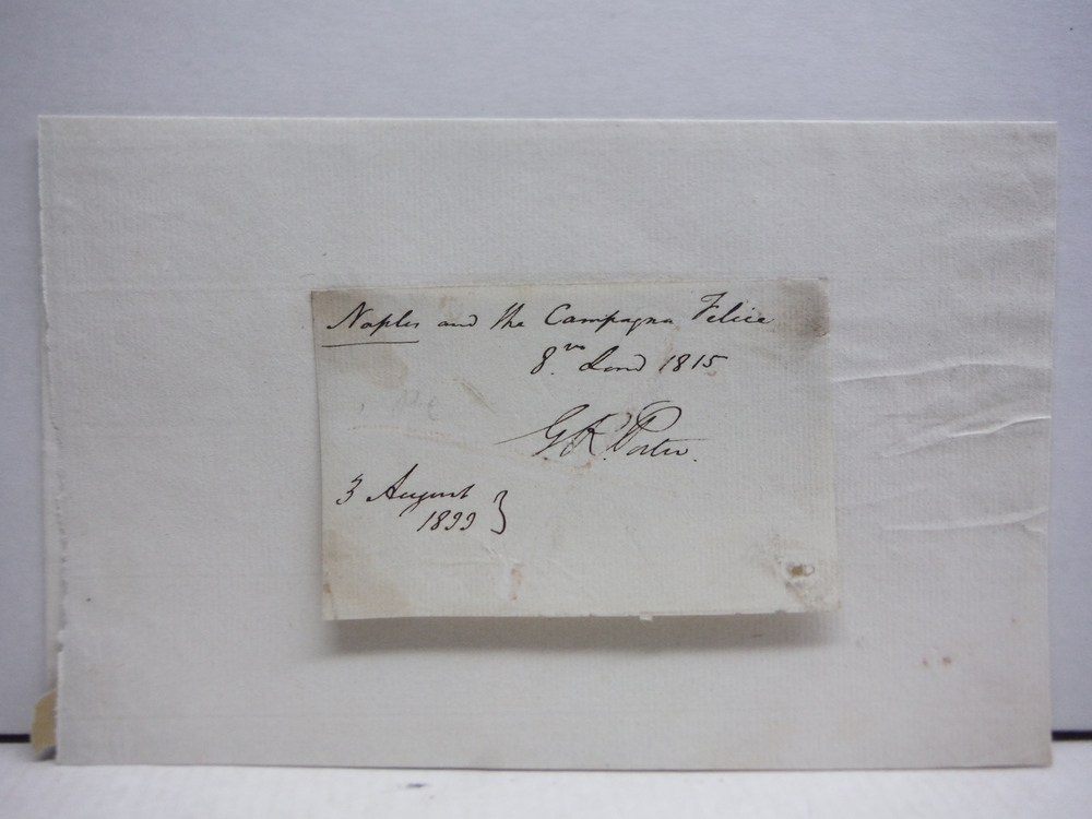 Image 1 of 1833 GEORGE RICHARDSON PORTER - SIGNED HANDWRITTEN NOTE