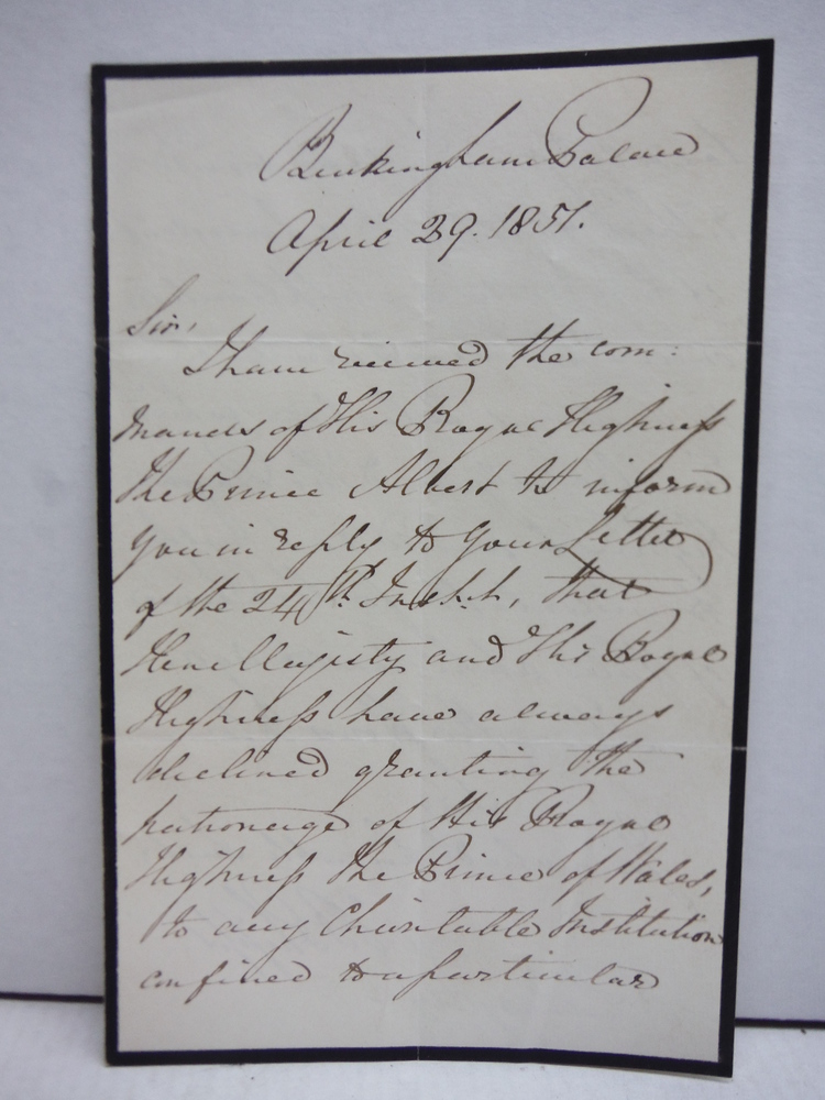 Image 3 of 1851 CHARLES BEAUMONT PHIPPS BUCKINGHAM PALACE LETTER