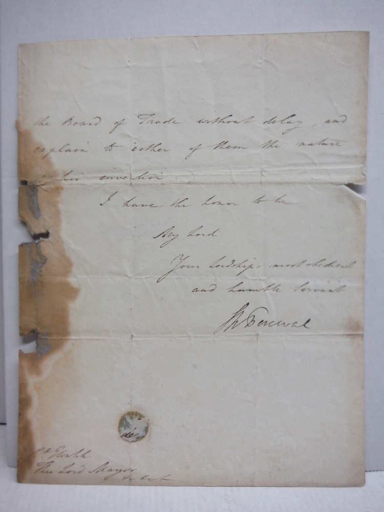 Image 2 of 1810 SPENCER PEREVAL SIGNED LETTER