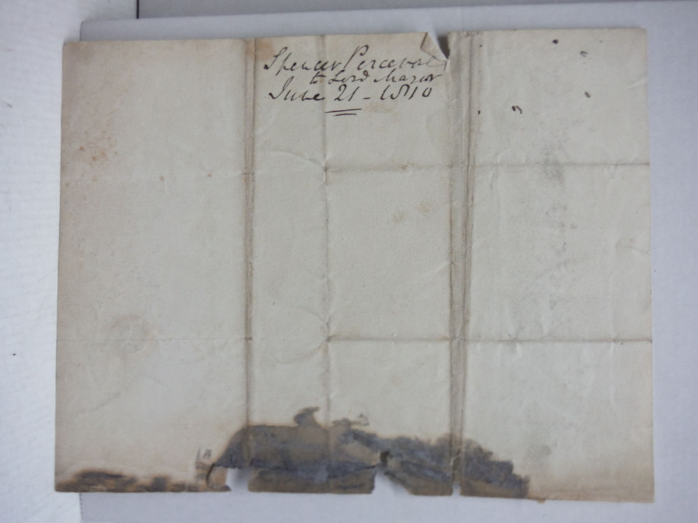 Image 3 of 1810 SPENCER PEREVAL SIGNED LETTER