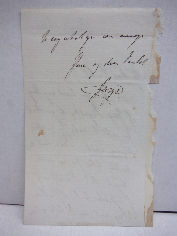 Image 2 of 1850: GEORGE WILLIAM FREDERICK CHARLES, 2ND DUKE OF CAMBRIDGE - TWO PAGE  HANDWR
