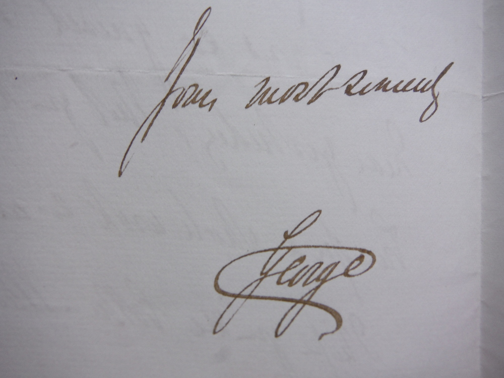 Image 1 of GEORGE WILLIAM FREDERICK CHARLES, 2ND DUKE OF CAMBRIDGE - TWO PAGE  HANDWRITTEN 
