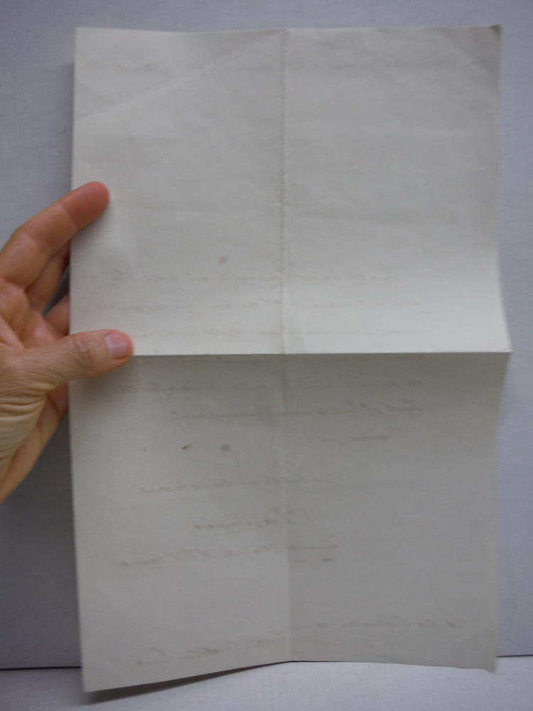 Image 1 of 1858: LETTTER FROM COMMANDER OF THE IMPERIAL STEAMER “CORSE” TO POSTMASTER T