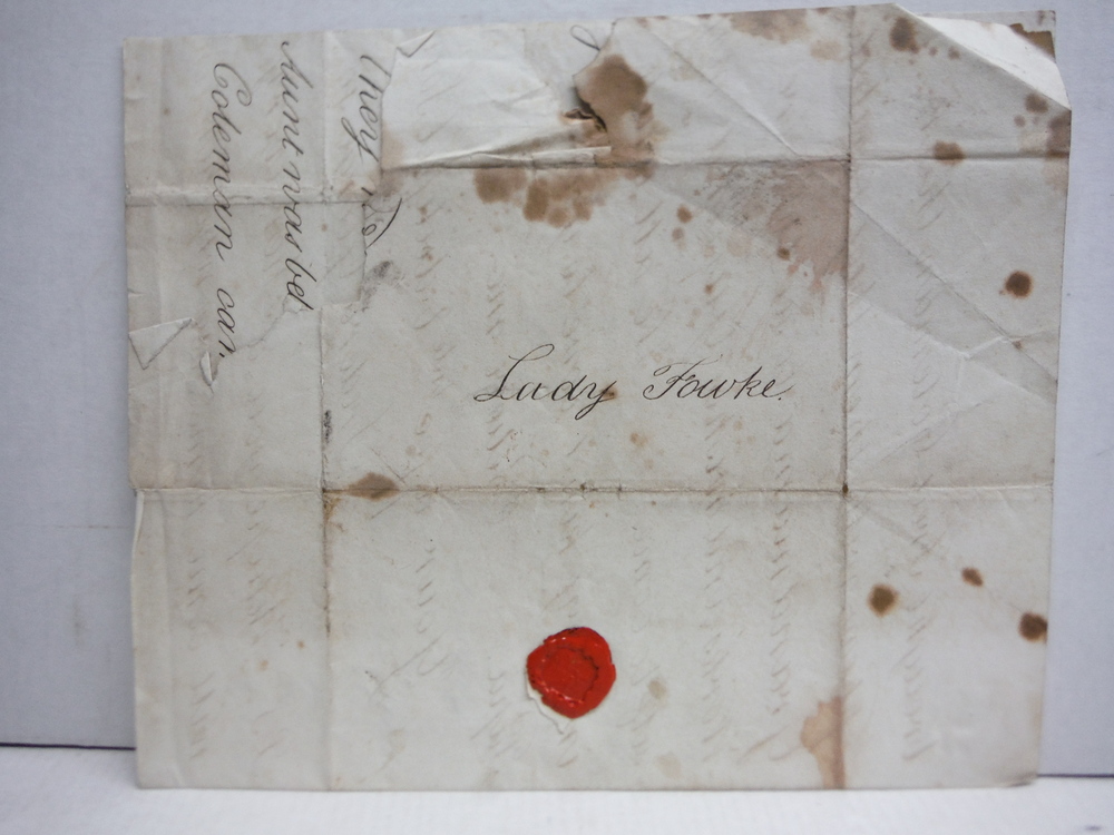 Image 3 of 1828: LADY FOWKE - LETTER FROM SON