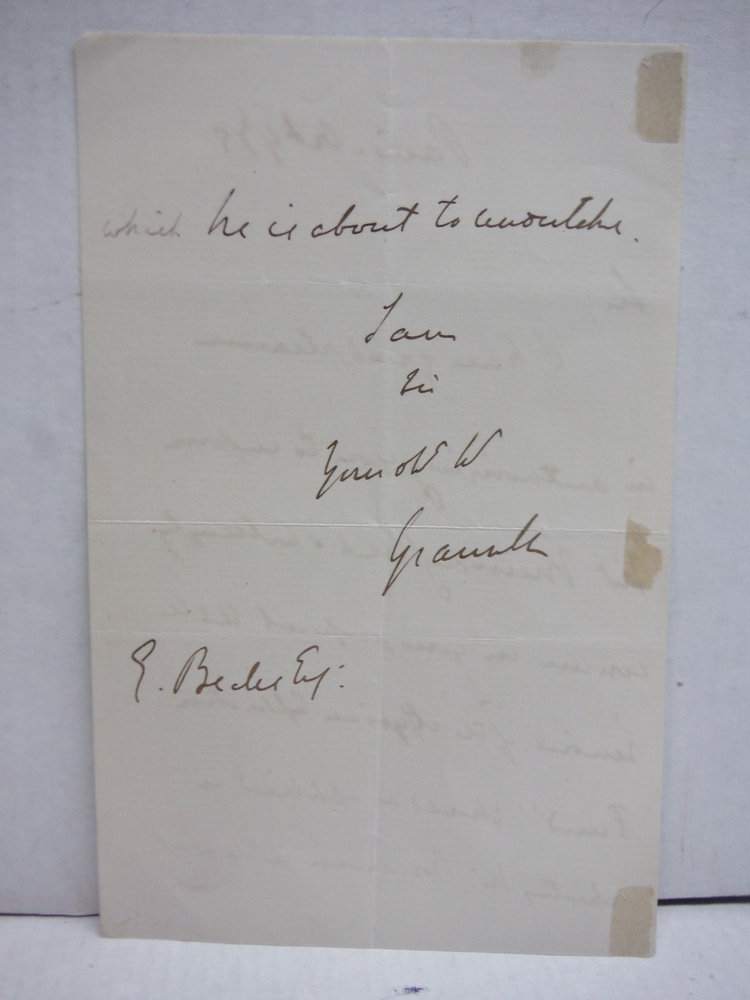 Image 1 of 1879: SECOND EARL OF GRANVILLE GEORG LEVENSON-GOWER HANDWRITTEN LETTER