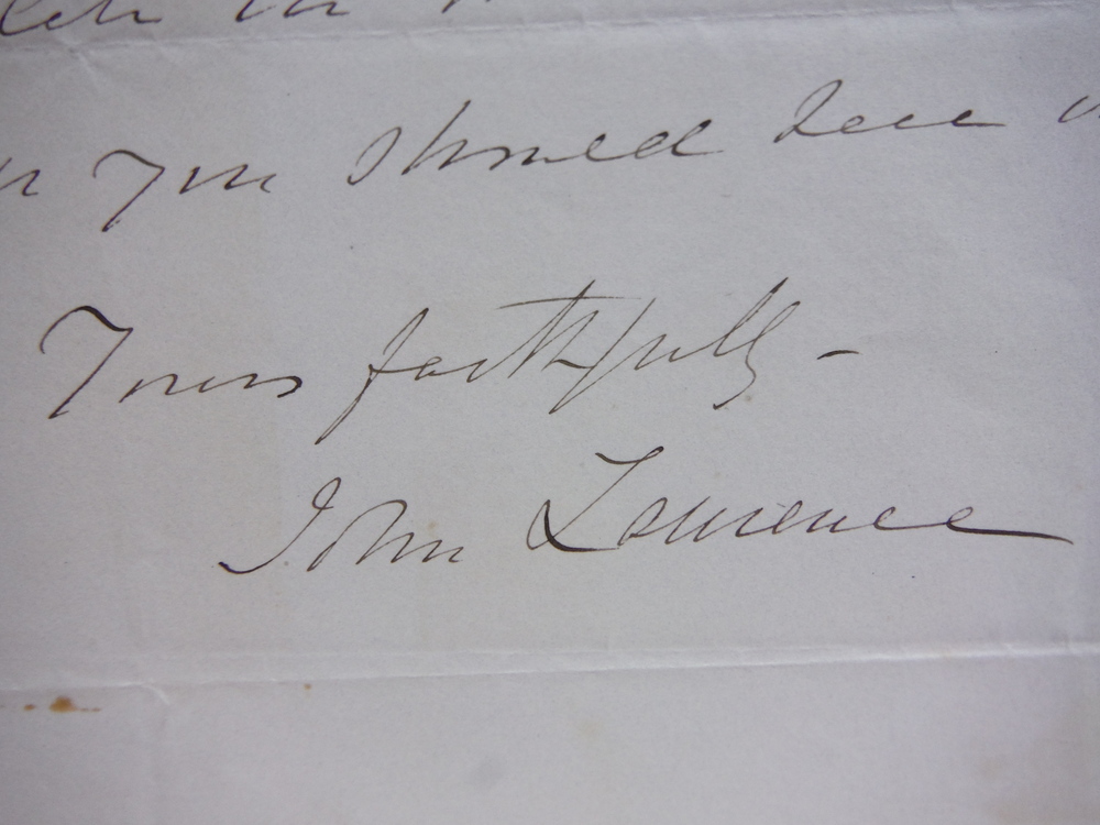 Image 2 of 1859: JOHN LAIRD MAIR 1st BARON LAWRENCE HAND WRITTEN LETTER