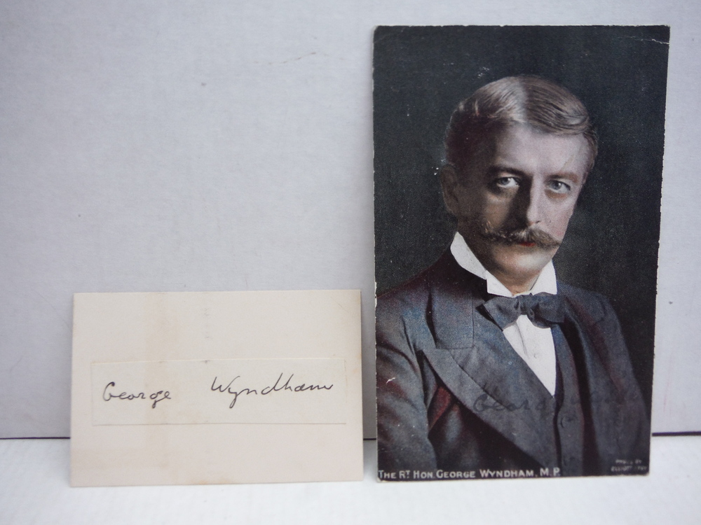 Image 0 of GEORGE WYNDHAM - AUTOGRAPHED COLOR PHOTO AND SIGNATURE CARD