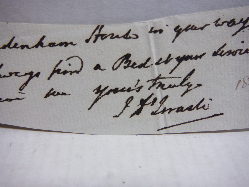 Image 1 of ISAAC D'ISRAELI - AUTOGRAPH