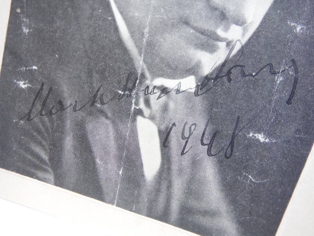 Image 2 of 1948:MARK HAMBOURG AUTOGRAPHED PHOTOGRAPH